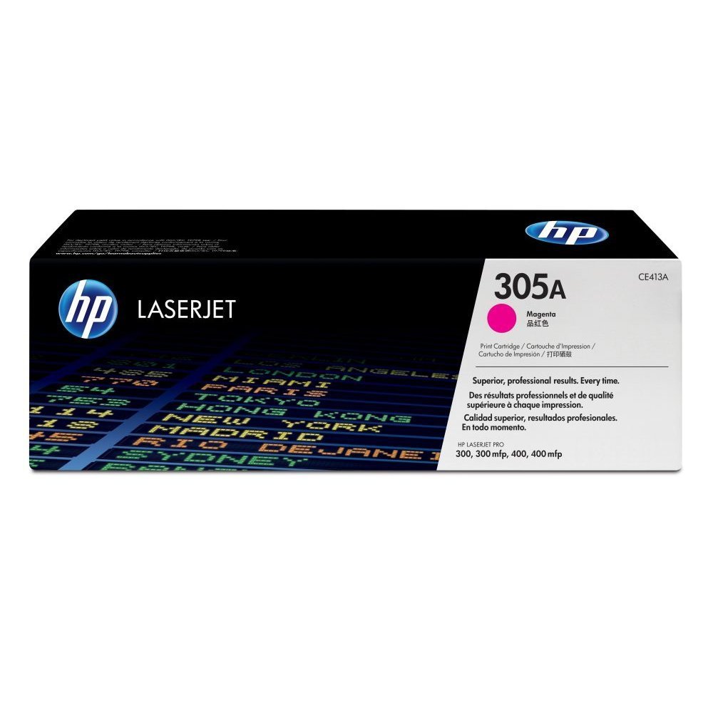 HP 305A - Magenta - original - LaserJet - cartucho de tóner (CE413A) - para LaserJet Pro 300 M351, 400 M451, MFP M375, MFP M475 - Imagen 2