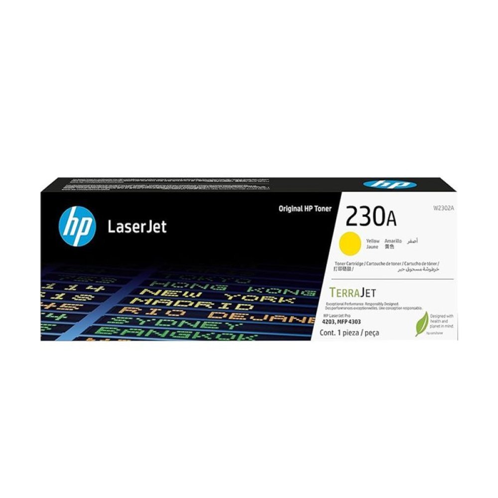 HP 230A - Amarillo - original - LaserJet - cartucho de tóner (W2302A) - para Color LaserJet Pro MFP 4301, MFP 4303 - Imagen 2