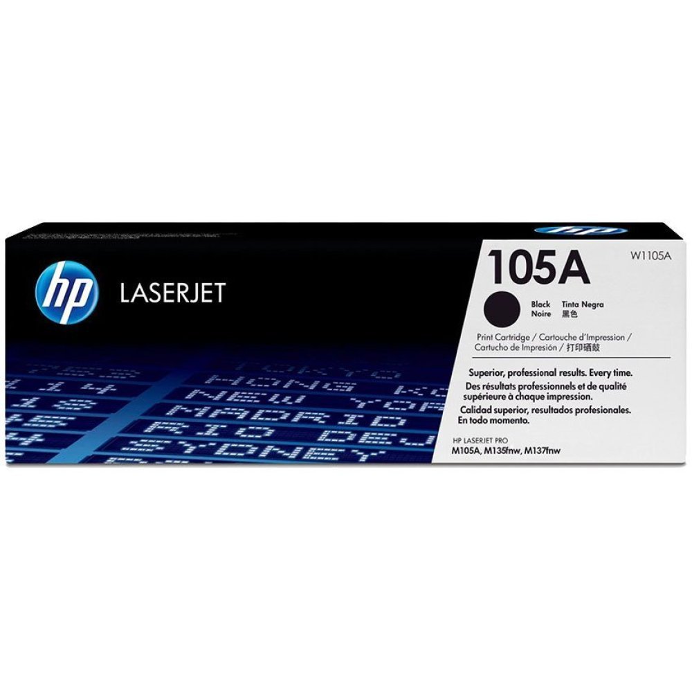 HP 105A - Negro - original - cartucho de tóner (W1105A) - para Laser 107, MFP 135, MFP 137 - Imagen 2