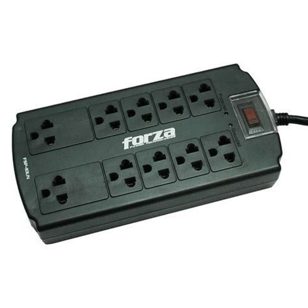 Forza Power Technologies - Surge suppressor - AC 110/220 V - 10 Tomas de Corriente - Material retardador de llama - Interruptor automático de sobrecarga - Imagen 2