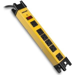 Forza FSP Series FSP-806 - Protector contra sobretensiones - CA 125 V - 1875 vatios - conectores de salida: 6 - 91 cm cable - amarillo