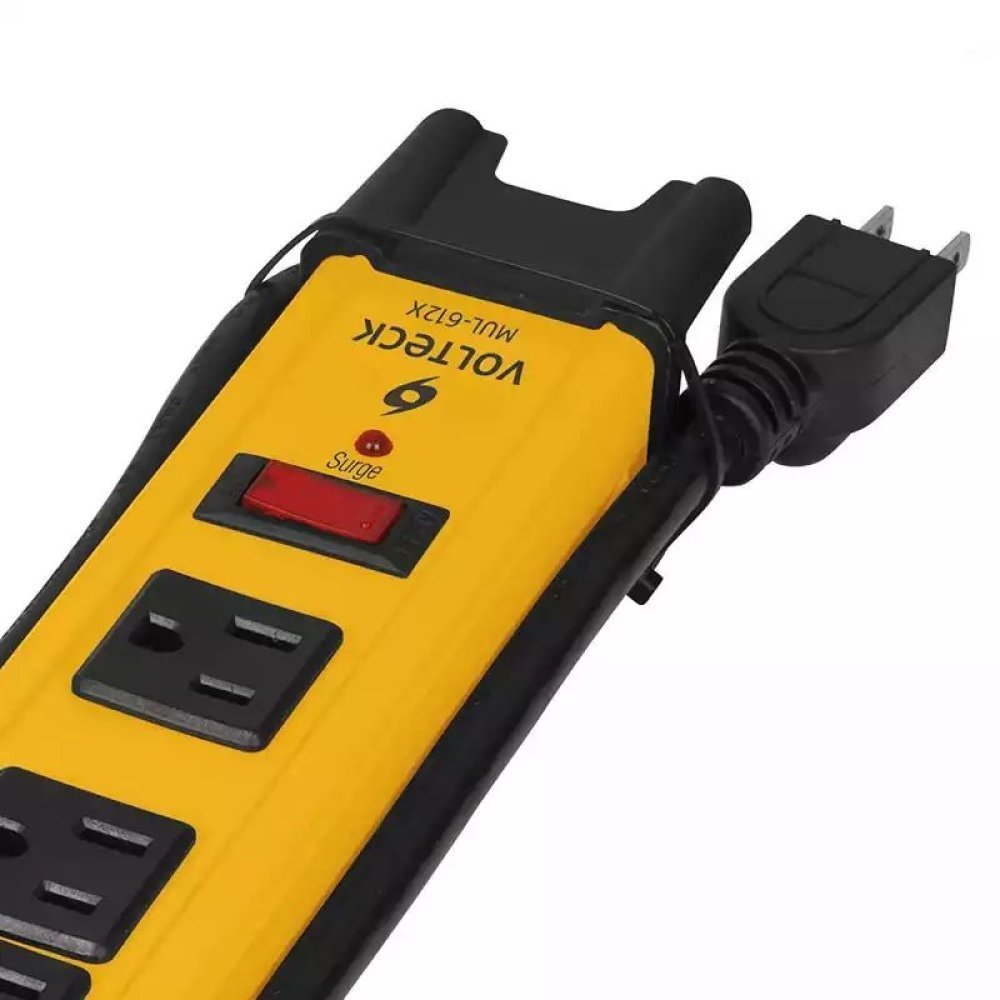 Forza FSP Series FSP-806 - Protector contra sobretensiones - CA 125 V - 1875 vatios - conectores de salida: 6 - 91 cm cable - amarillo - Imagen 4