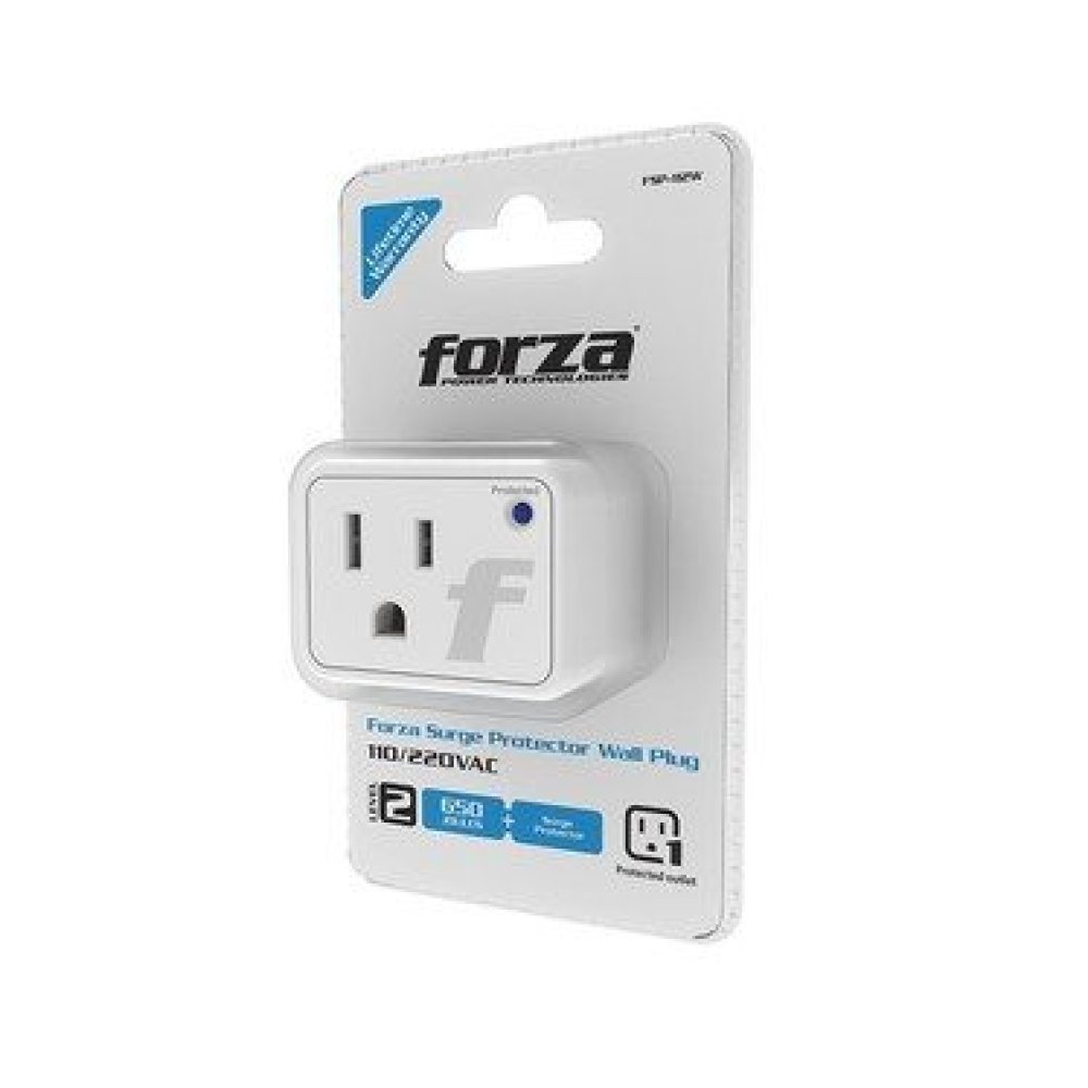 Forza - Surge protector - AC 110/220 V - 1 Tomas de Corriente - Wall Plug - Imagen 4
