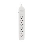 Forza - Surge protector - AC 110/220 V - 6 Tomas de Corriente - 500J 2Pack GR/BK