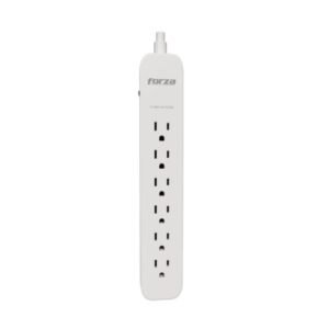 Forza - Surge protector - AC 110/220 V - 6 Tomas de Corriente - 500J 2Pack GR/BK