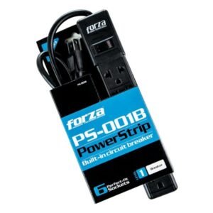 Forza - PS Series PS-001B - Banda de potencia - CA 120-220 V - conectores de salida: 6 - negro