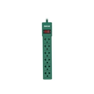 Forza - Power strip - AC 110/220 V - 6 Tomas de Corriente - Green