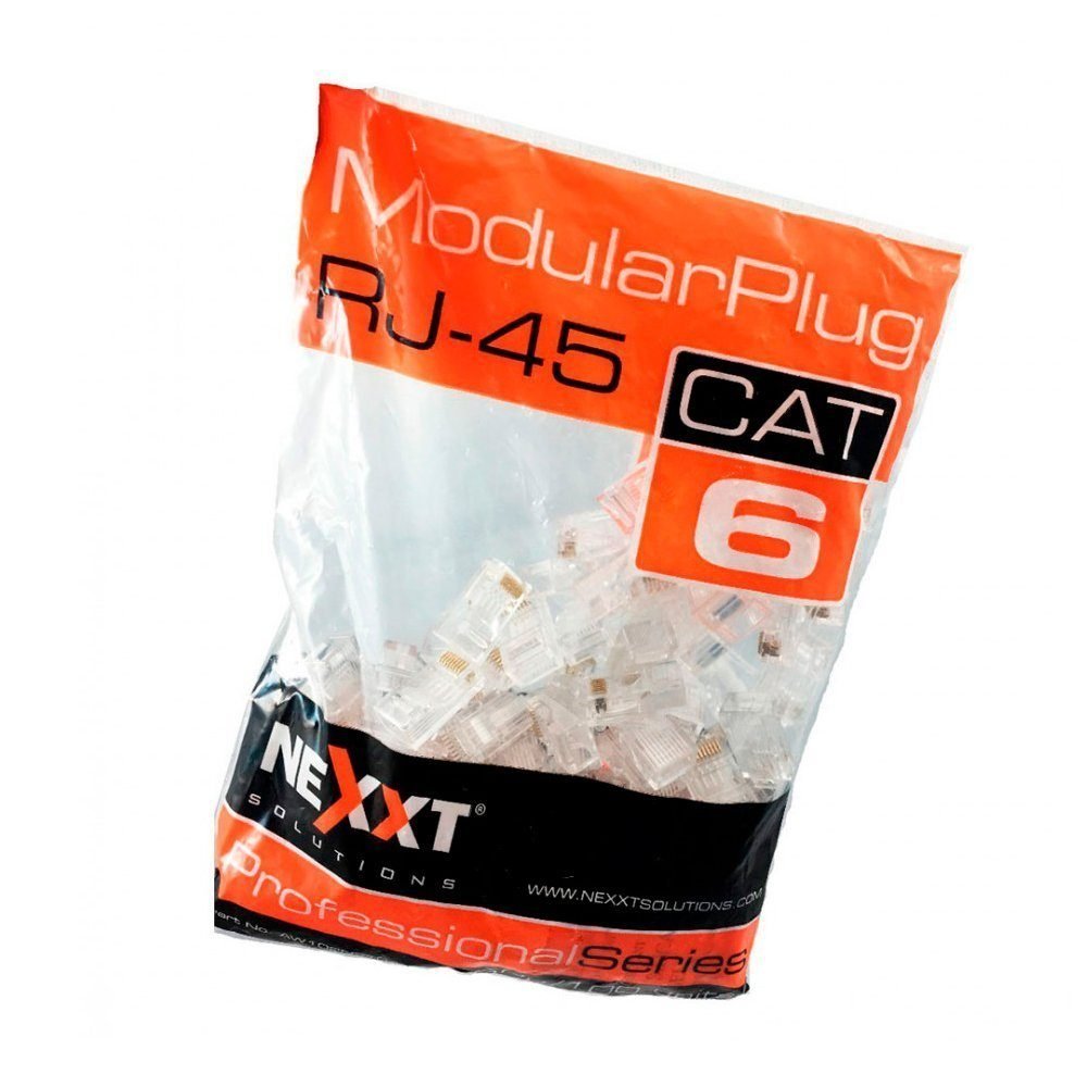 Nexxt RJ45 Connector Cat6 (100/pck) - Imagen 2