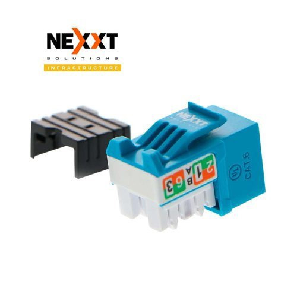 Nexxt Solutions Infrastructure - Keystone Jack - Category 6 - Cat6 Unshd KJ Blue - Imagen 3