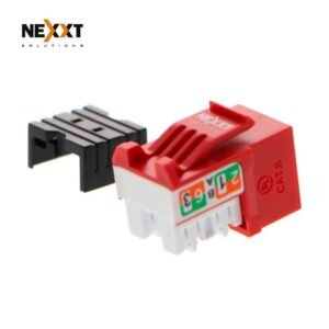 Nexxt Solutions Infrastructure - Keystone Jack - Category 6 - Cat6 Unshd KJ Red