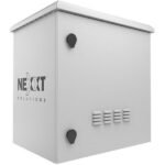 [Empaque Dañado] Nexxt Solutions Infrastructure - Outdoor Pole Mount Cabinet - SPCC steel - Light gray powder coat - Incluye acc montaje y barra ti