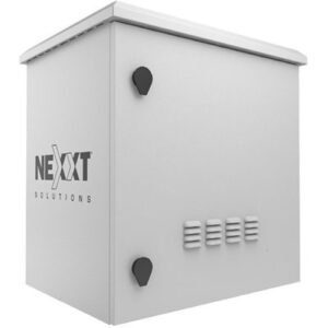 [Empaque Dañado] Nexxt Solutions Infrastructure - Outdoor Pole Mount Cabinet - SPCC steel - Light gray powder coat - Incluye acc montaje y barra ti