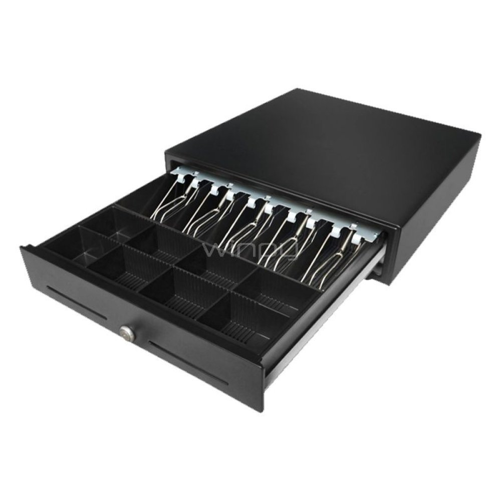 Custom America 20x20x6 Value Blk Cash Drawer 5B/8C RJ12 1yr war - Imagen 2
