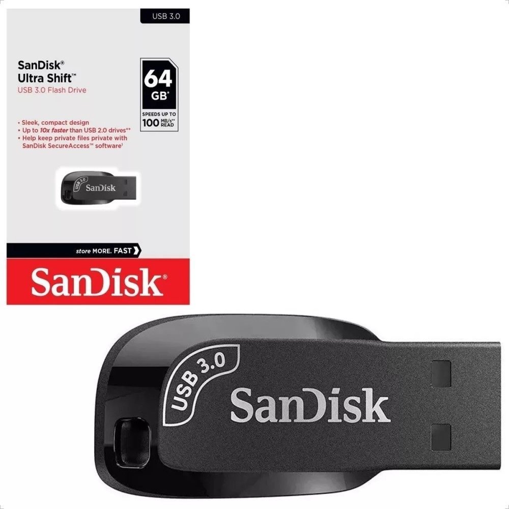 SanDisk Ultra Shift - Unidad flash USB - 64 GB - USB 3.0 - Imagen 3