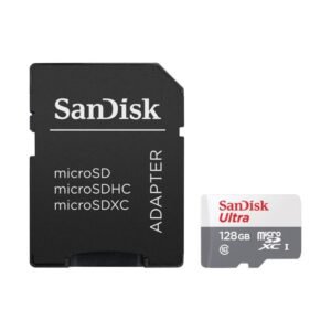 SanDisk - Flash memory card - microSDXC UHS-I Memory Card - 128 GB - W/ ADAPTER