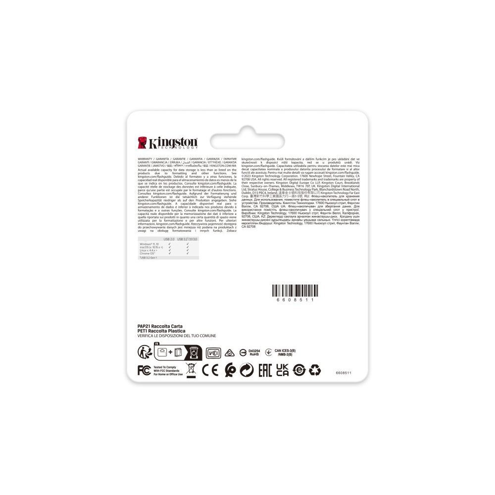 Kingston - USB flash drive - USB-C 3.2 Gen 1 - DataTraveler SE9 G3 - Imagen 2
