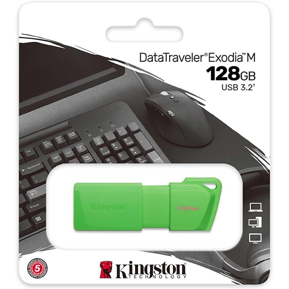 Kingston - USB flash drive - USB 3.2 Gen 2 - DTXM - NEON Green