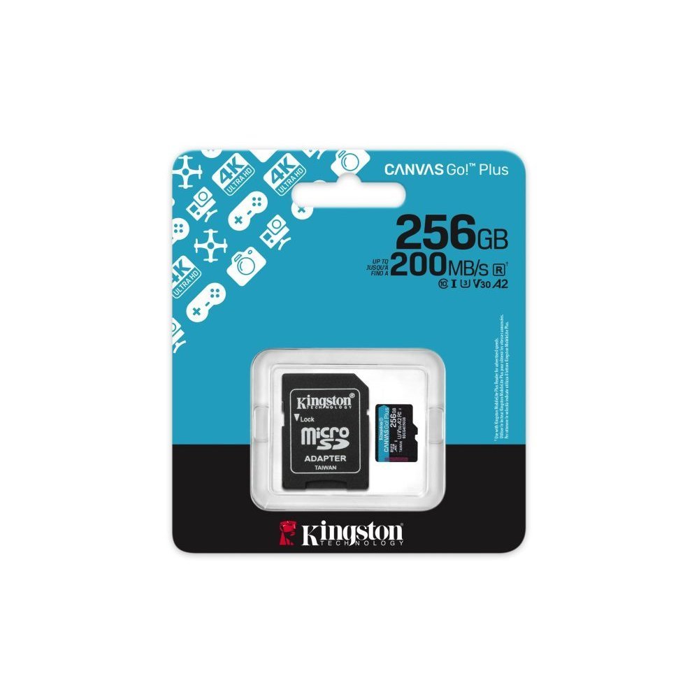 Kingston - Flash memory card - microSDXC - 256GB microSDXC Canvas Go Plus - Imagen 2
