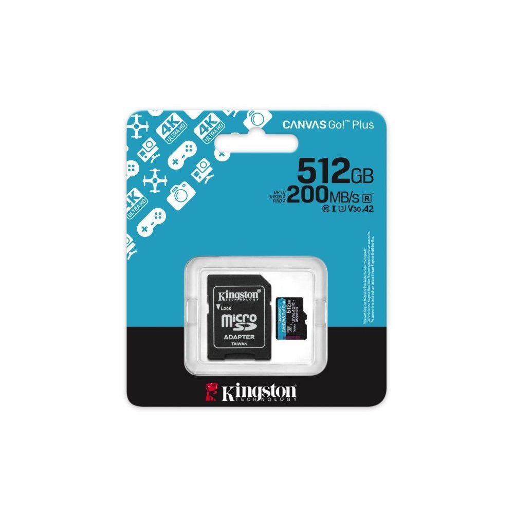 Kingston - Flash memory card - microSDHC - 512GB microSDXC Canvas Go Plus - Imagen 4