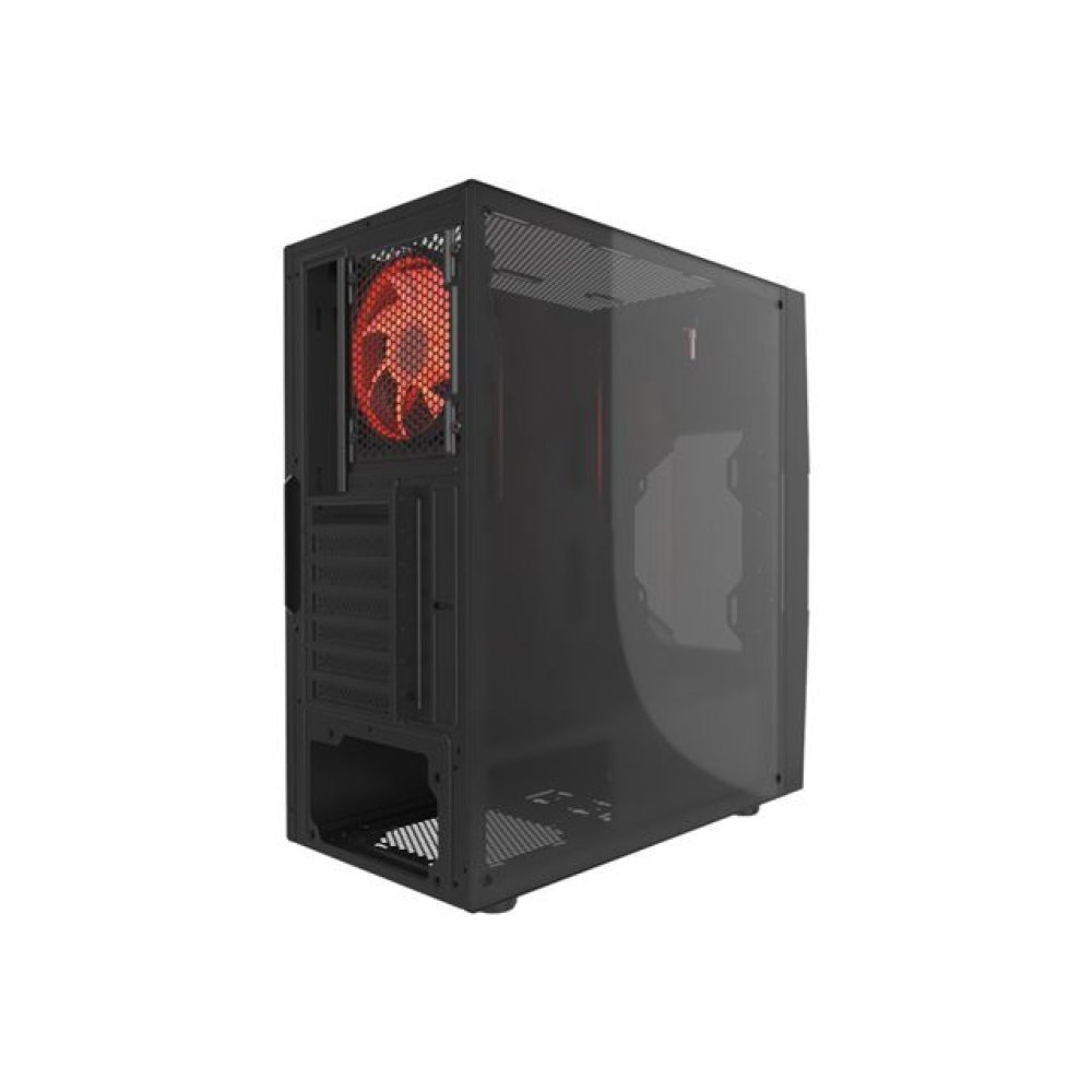 Xtech Gaming Series PHOBOS - Mid tower - ATX - panel lateral con ventana (cristal templado) - sin fuente de alimentación (ATX) - negro - USB/Audio - Imagen 3