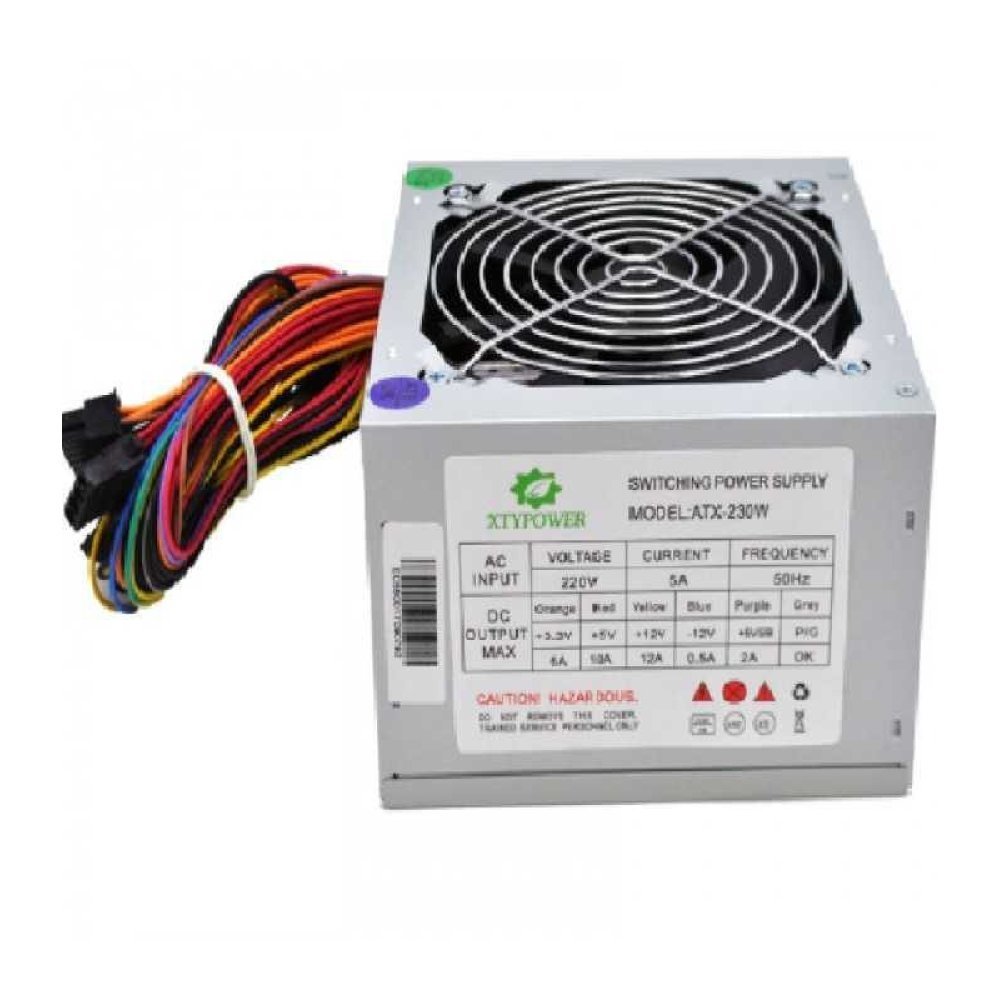 Xtech - Power supply - Internal - 500 Watt - Xtech ATX Power Supply 500W (20+4pin) w/2 SATA - Imagen 2
