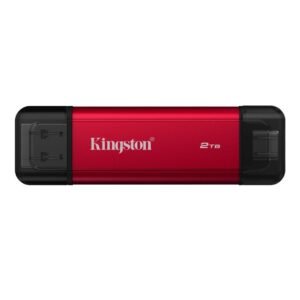 Kingston - External hard drive - 2TB Dual USB-A/C Portable SSD,