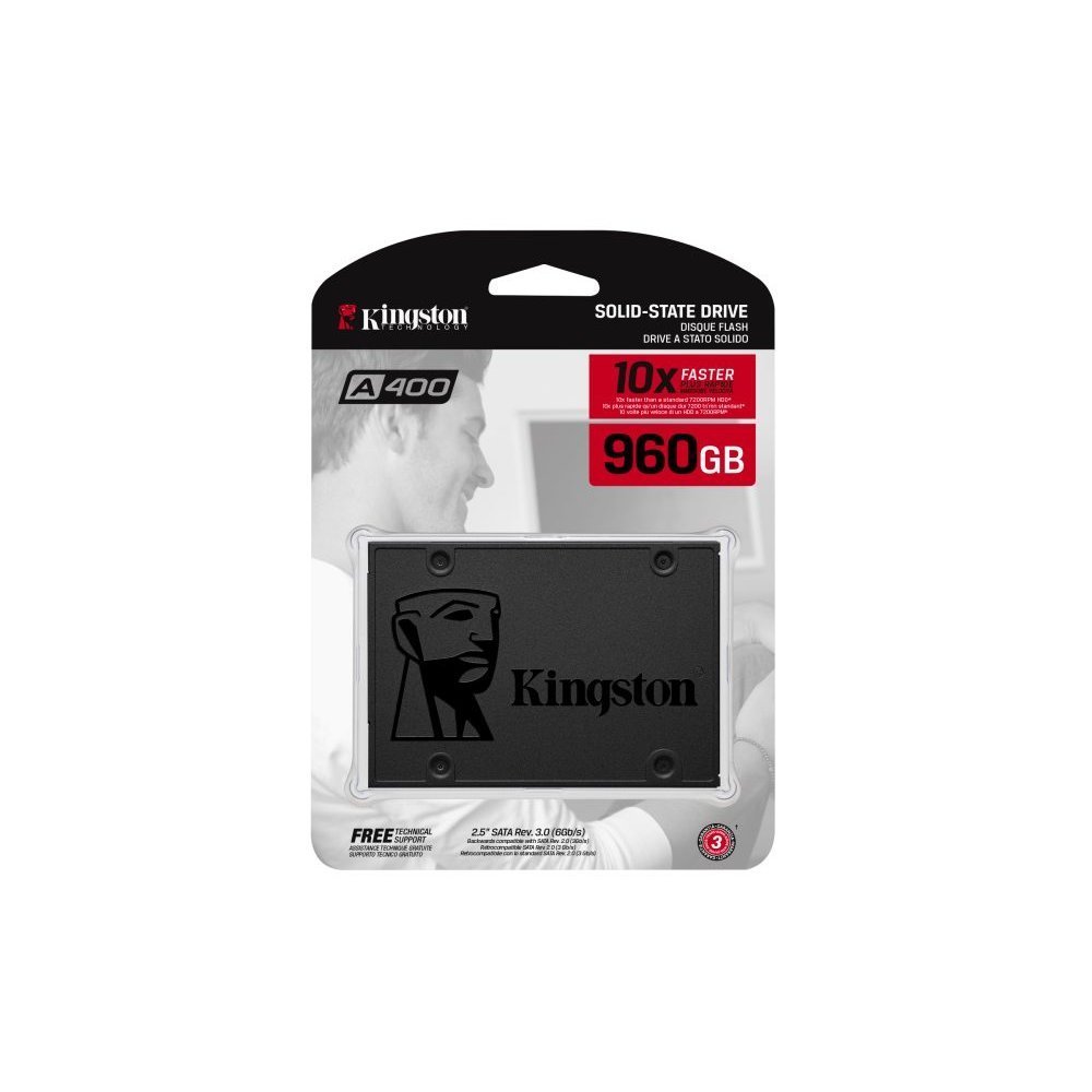 Kingston A400 - SSD - 960 GB - interno - 2.5" - SATA 6Gb/s - Imagen 4
