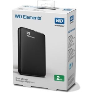 WD ELEMENTS Almacenamiento portátil WDBU6Y0020BBK - Disco duro - 2 TB - externo (portátil) - USB 3.0
