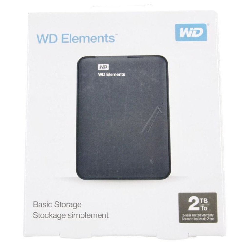 WD ELEMENTS Almacenamiento portátil WDBU6Y0020BBK - Disco duro - 2 TB - externo (portátil) - USB 3.0 - Imagen 3