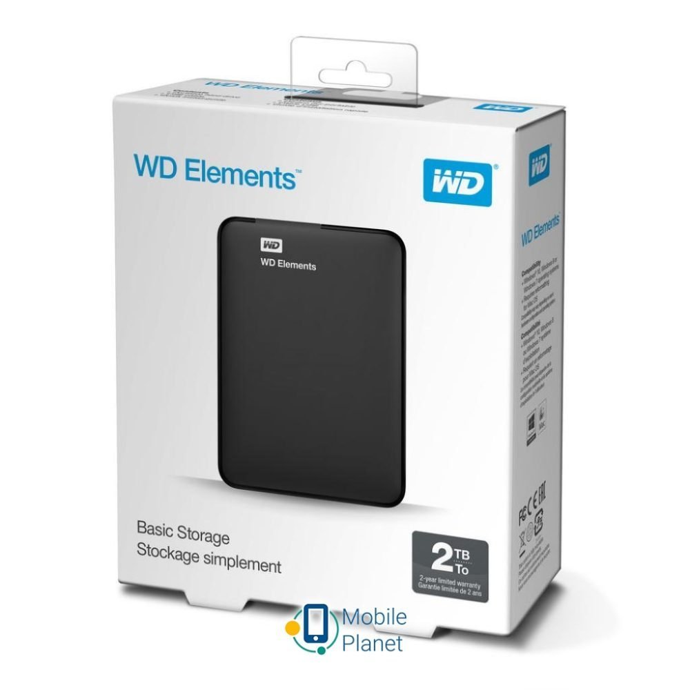 WD ELEMENTS Almacenamiento portátil WDBU6Y0020BBK - Disco duro - 2 TB - externo (portátil) - USB 3.0 - Imagen 4