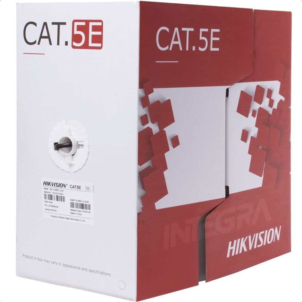 Hikvision - Cable al por mayor - 305 m - 5 mm - UTP - CAT 5e - blanco - Imagen 2