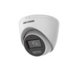 Hikvision 2MP Smart Hybrid Light Audio Indoor Fixed Turret Camera - switchable signals (TVI/AHD/CVI/CVBS?Audio with audio over coaxial cable - built-in mic  - Metal - Outdoor - fixed focal 2.8mm - DWDR - 1920 Áƒâ€” 1080 - IP67 - 30M IR - 20M White light