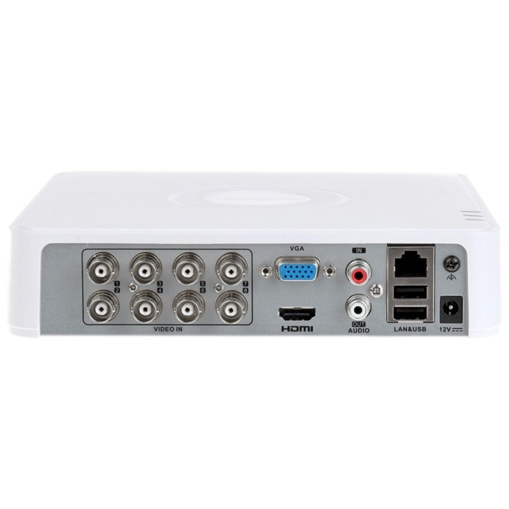 Hikvision - Standalone DVR - 8 Video Channels - 720p Mini 1U H.265