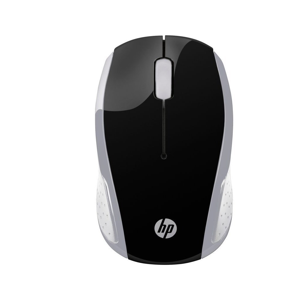 HP 200 - Ratón - diestro y zurdo - óptico - inalámbrico - 2.4 GHz - receptor inalámbrico USB - plata - para Pavilion 24, 27, 590, 595, TP01