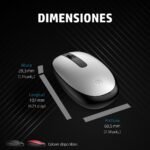HP - Mouse - Bluetooth - Silver - 43N04AA#ABM