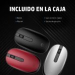 HP - Mouse - Bluetooth 5.1 - Wireless - Berry red - 43N04AA#ABM