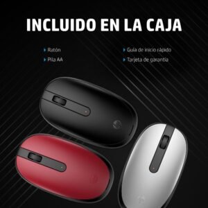 HP - Mouse - Bluetooth 5.1 - Wireless - Berry red - 43N04AA#ABM