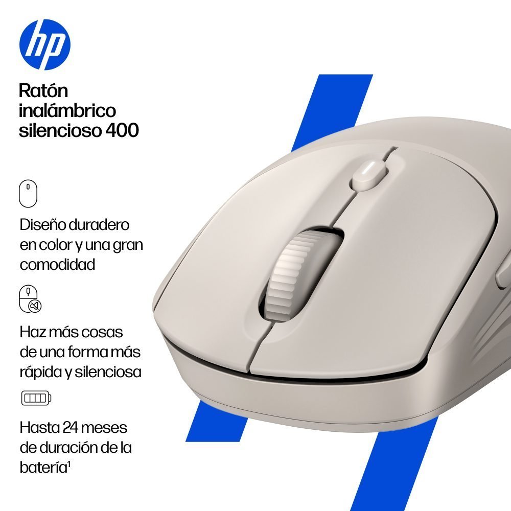 HP - Mouse - Wireless - 400 Quiet Pink Wireless Mouse - Imagen 6