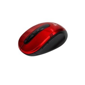 Klip Xtreme KMW-330 Vector - Ratón - ergonómico - óptico - 6 botones - inalámbrico - 2.4 GHz - receptor inalámbrico USB - rojo