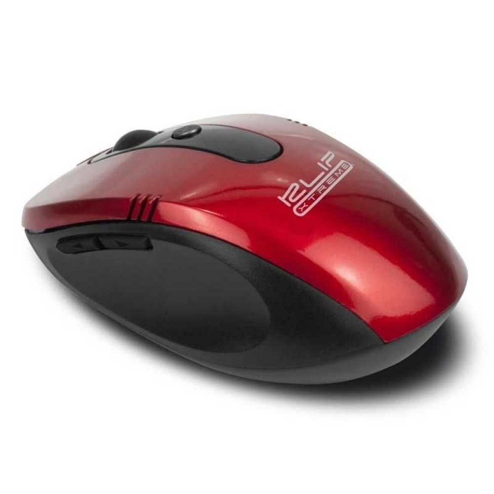 Klip Xtreme KMW-330 Vector - Ratón - ergonómico - óptico - 6 botones - inalámbrico - 2.4 GHz - receptor inalámbrico USB - rojo - Imagen 2