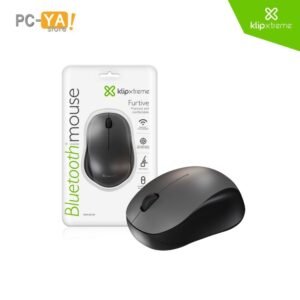 Klip Xtreme - Mouse - Bluetooth 5.0 - Wireless - Black/gray - 3-buttons up 1600dpi