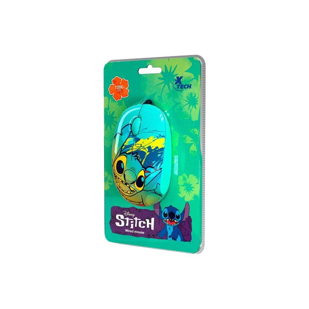 Xtech - XTM-D406ST-BL - Mouse - USB - Wired - Disney Stich Blue - Imagen 2