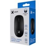 Xtech - XTM-309 - Mouse - 2.4 GHz - Wireless - Black - 3 buttons 1600 dpi