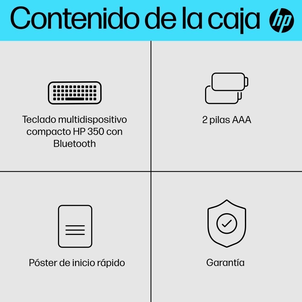 HP - Keyboard - 350 Compact Multi-Device - Imagen 7