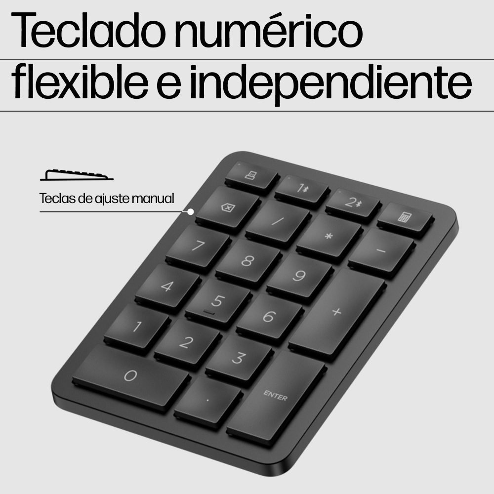 HP - 960 BLK Ergonomic Wireless Key - Imagen 2