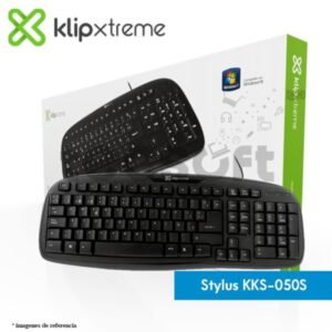 Klip Xtreme KKS-050S - Teclado - USB - español - negro azabache
