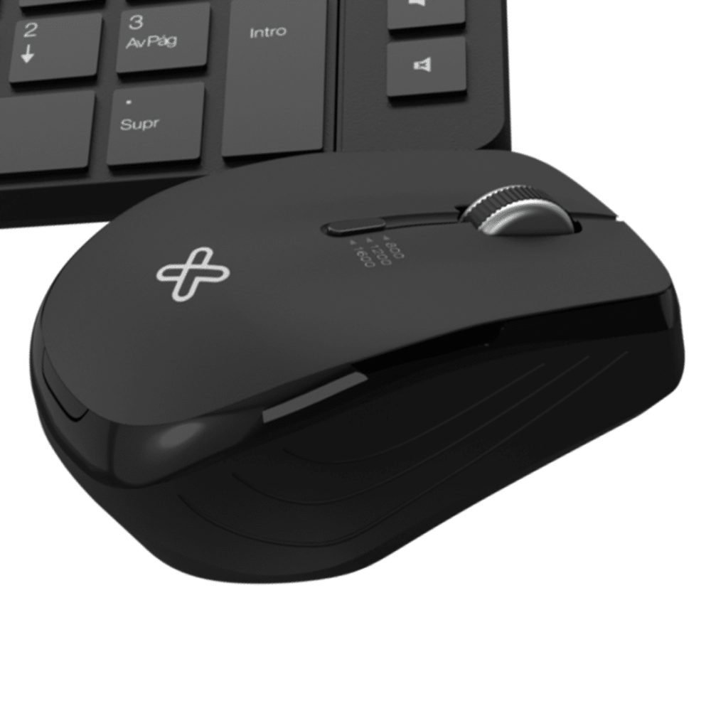 Klip Xtreme - Keyboard and mouse set - Spanish - Wireless - 2.4 GHz - All black - Imagen 3