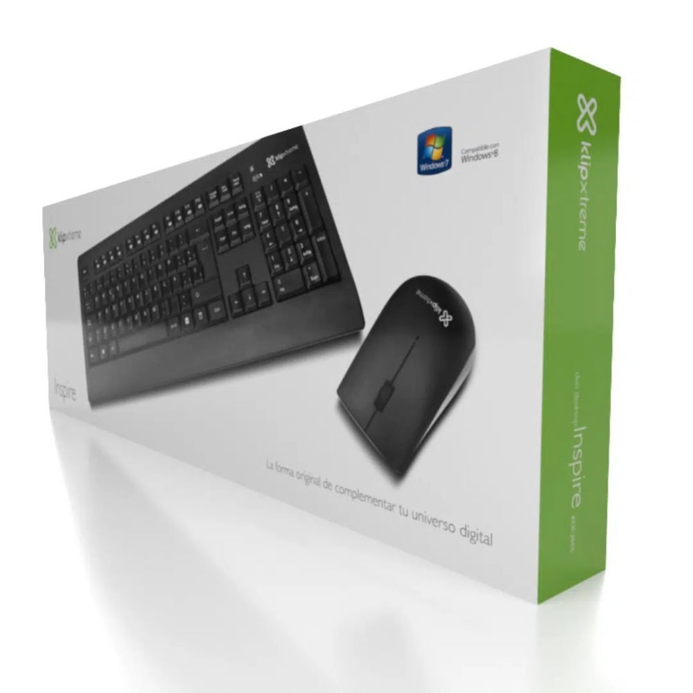 Klip Xtreme KCK-265S - Juego de teclado y ratón - inalámbrico - 2.4 GHz - impermeable - Imagen 2