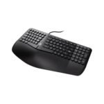 Klip Xtreme - Keyboard - Wired - Spanish - USB - Ergonomic Design - Black - Ergonomical