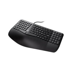 Klip Xtreme - Keyboard - Wired - Spanish - USB - Ergonomic Design - Black - Ergonomical